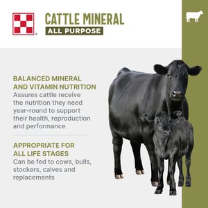 Purina All Purpose Cattle Mineral, 50-lb bag