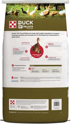 Show full view: Purina 19% Protein Pellets Duck Feed, 40-lb bag slide 3 of 9