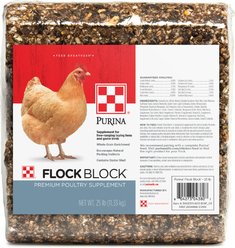 Purina Flock Block Poultry Supplement, 25-lb block