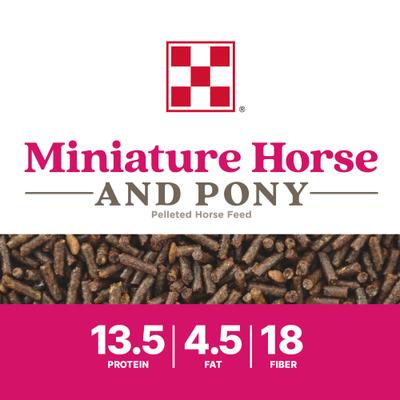Show full view: Purina Miniature Horse & Pony Feed, 50-lb bag slide 3 of 8