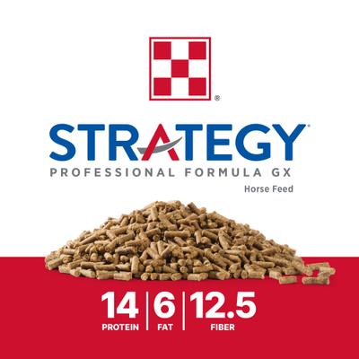 Show full view: Purina Strategy Professional Formula GX Horse Feed, 50-lb bag slide 4 of 9