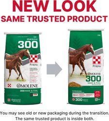 Purina Omolene 300 Mare & Foal Horse Feed, 50-lb bag slide 2 of 9