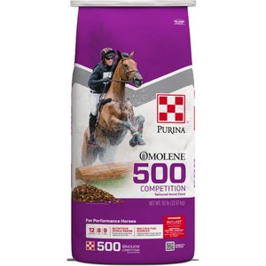 Purina Omolene 500 Competition Horse Feed, 50-lb bag