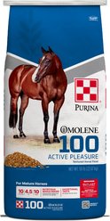 Purina Omolene 100 Active Pleasure Horse Feed, 50-lb bag