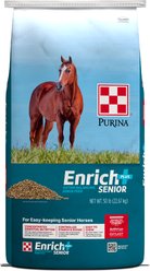Purina Enrich Plus Senior Ration Balancer Horse Feed, 50-lb bag