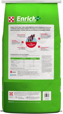Show full view: Purina Enrich Plus Ration Balancer Horse Feed, 50-lb bag slide 2 of 9