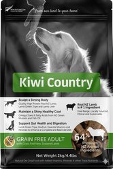 Kiwi Country Grain-Free Lamb Dry Dog Food, 4.4-lb bag