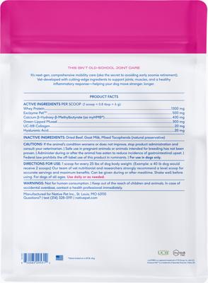 Show full view: Native Pet Hip & Joint Advanced Care Powder Supplement for Dogs, 25.4-oz slide 10 of 11