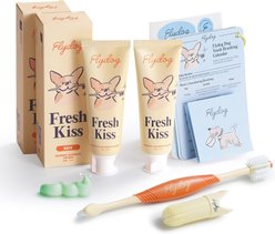 Flydog Fresh Kiss Mint Breath Freshening Dog Dental Kit, 2 count