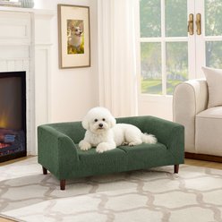 Bencmate Comfortable Armrest Novelty Furniture Style Sofa Dog Bed, Green