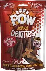 POW Jerky Denties Beef Natural Dog Chew, 4 count slide 1 of 4
