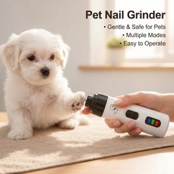 Kseroo Cordless Electric Dog & Cat Nail Clipper with 2 Speed Settings, LED Light & Quiet Motor, White slide 2 of 7