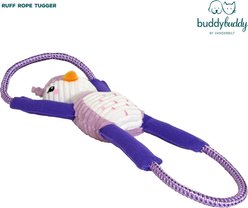 Buddy Buddy Interactive Owl Squeaky Rope Tug Dog Toy, Purple, 24-in slide 2 of 6