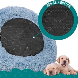 PetAmi Donut Cat & Dog Bed, Dusty Blue, Small slide 2 of 8