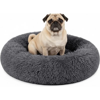PetAmi PetAmi Donut Cat & Dog Bed, Gray, Small