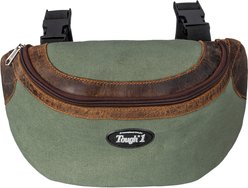 Tough1 Canvas Horse Pommel Bag with Leather Accents, Sage slide 1 of 3