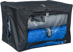 Tough1 Collapsible Clear Window Horse Storage Cube, Black slide 2 of 7