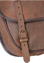 Tough1 Soft Leather Horse Saddle Bag, Brown slide 2 of 2