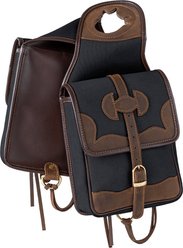 Tough1 Canvas Horse Horn Bag with Leather Accents, Black slide 1 of 2