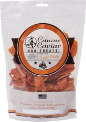 Canine Caviar Dried Sweet Potatoes Non-GMO Dehydrated Dog Treats, 2-lb bag