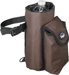 Tough1 Horse Water Bottle Carrier with Pocket, Brown