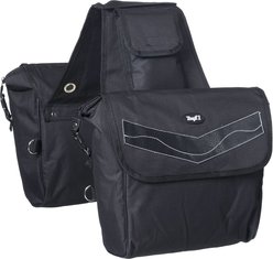 Tough1 Insulated Horse Saddle Bag with Liner, Black