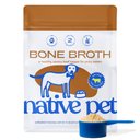 Native Pet Beef Bone Broth Powder, Organic Human Grade Food Topper for Dogs & Cats, 19-oz tin