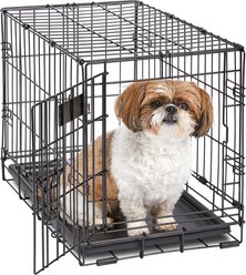 MidWest iCrate Fold & Carry Single Door Collapsible Wire Dog Crate, 22 inch