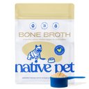 Native Pet Chicken Bone Broth Powder, Organic Human Grade Food Topper for Dogs & Cats, 23-oz tin