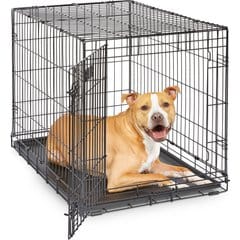 MidWest iCrate Fold & Carry Single Door Collapsible Wire Dog Crate, 36 inch