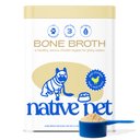 Native Pet Chicken Bone Broth Powder, Organic Human Grade Food Topper for Dogs & Cats, 11.5-oz