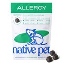 Native Pet Allergy & Immune Air-Dried Organic Chews Probiotic & Colostrum Itchy Skin & Allergy Relief Supplement for Dogs, 60 count