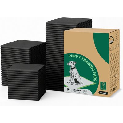 Gardner Pet Gardner Pet Thicker Activated Carbon Four Sided Leak Proof Unscented Dog Pee Pads, 28 x 34-in, 50 count