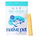 Native Pet Yak Dental Chews Himalayan Cheese Large Dog Treats, 3 count