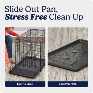 MidWest iCrate Fold & Carry Single Door Collapsible Wire Dog Crate, 48 inch