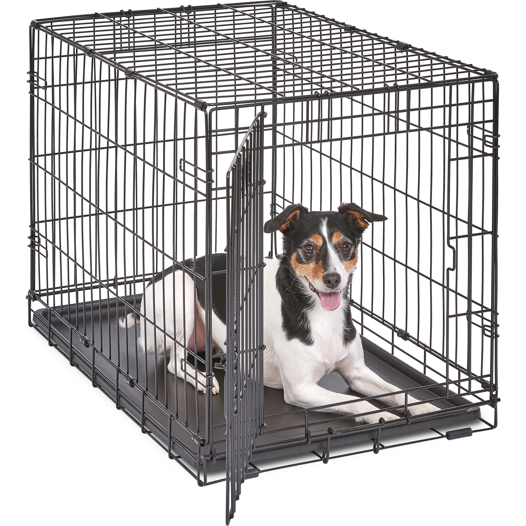 MidWest iCrate Single Door Fold & Carry Dog Crate, 30-in, 26 to 40-lbs