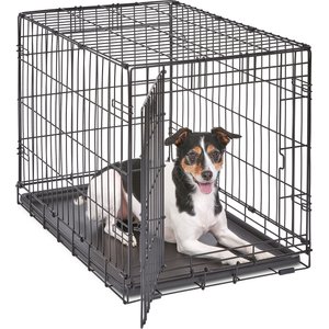 MidWest iCrate Fold & Carry Single Door Collapsible Wire Dog Crate, 30 inch