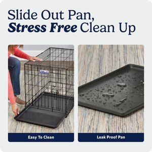 MidWest iCrate Fold & Carry Single Door Collapsible Wire Dog Crate, 24 inch