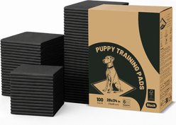 Gardner Pet Thicker Activated Carbon Four Sided Leak Proof Unscented Dog Pee Pads, 28 x 34-in, 100 count