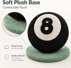 NonoPets Billiard Ball Stylish Sisal Rope Scratching Cat Toy, 8 x 8-in, Yellow slide 2 of 8