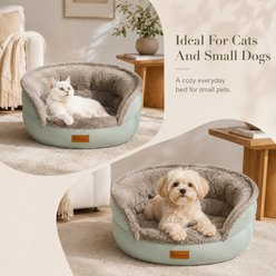 NonoPets Four Seasons Universal Bolster Dog & Cat Sofa Bed, Green, Medium slide 2 of 9