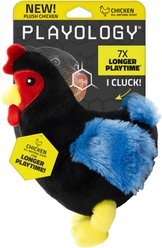 Playology Chicken Scented Hen Plush Clucking Dog Toy