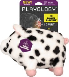 Playology Bacon Scented Pig Plush Oinking Dog Toy