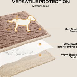 Luciphia Waterproof Soft Bed Couch Dog Blanket, Khaki, Small slide 2 of 8