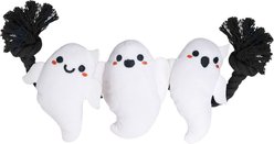 HugSmart Halloween Ghost Plush with Rope Tug Dog Toy, Medium