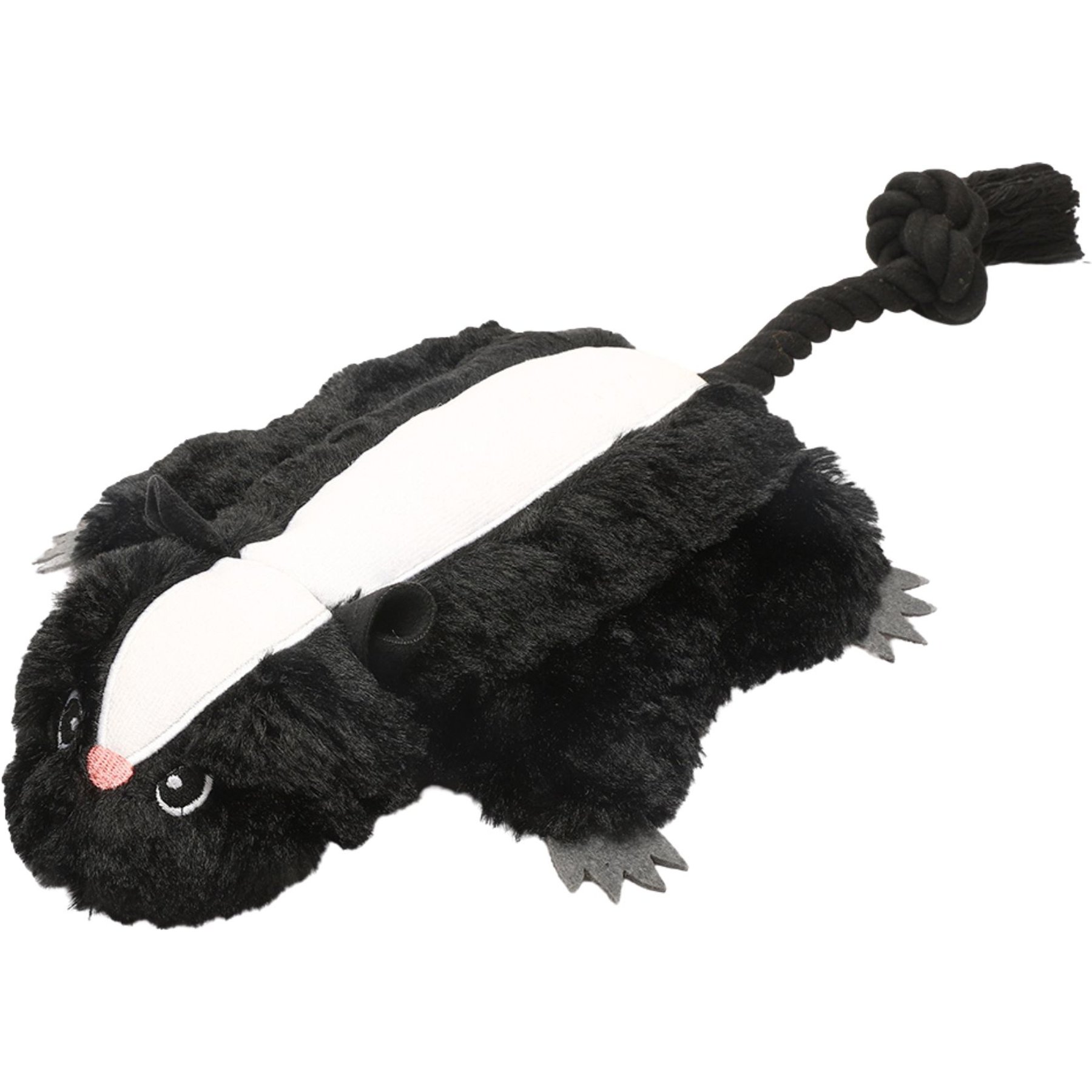 HugSmart Skunk Plush with Rope Tug Dog Toy, Medium/Large