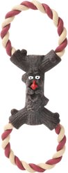 HugSmart Tree Monster John Plush with Rope Tug Dog Toy, Medium/Large