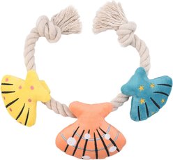 HugSmart Shell Necklace Plush with Rope Tug Dog Toy, Medium slide 1 of 6