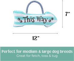 HugSmart Beach Sign Plush with Rope Tug Dog Toy, Medium/Large slide 2 of 6
