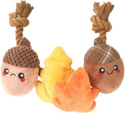 HugSmart Acorn Plush with Rope Tug Dog Toy, Medium